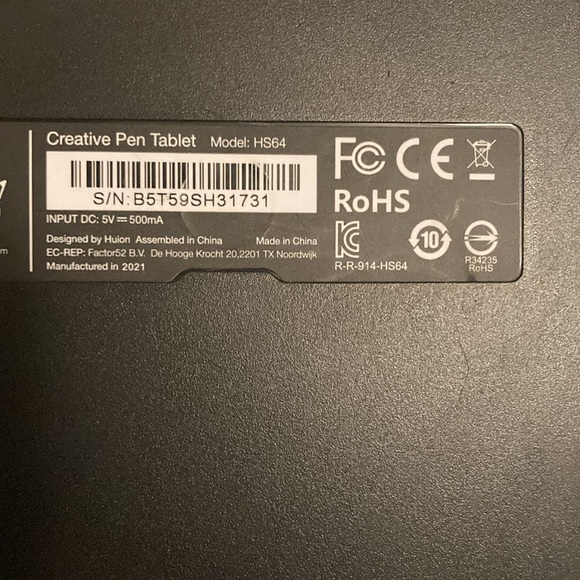 HS64 Huion Tablet without pen - Picture 3 of 4